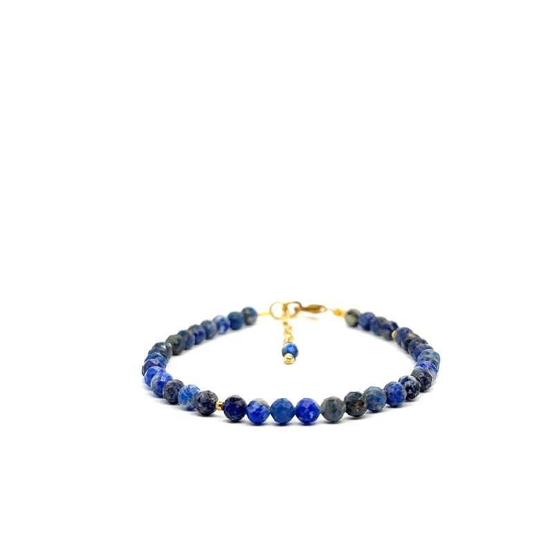 lapis lazuli fasetowana bransoletka z zapięciem ze srebra 925 5.jpeg