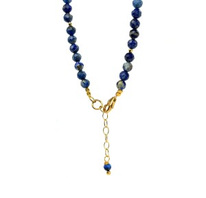 lapis lazuli fasetowana bransoletka z zapięciem ze srebra 925.jpeg