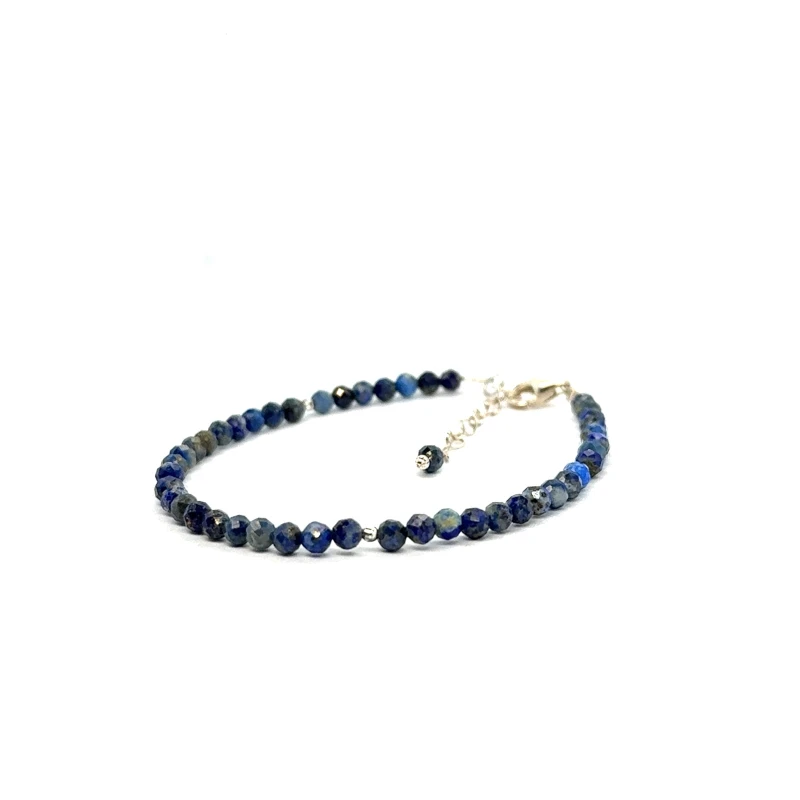 lapis lazuli fasetowana bransoletka z zapięciem ze srebra 925 3.jpeg