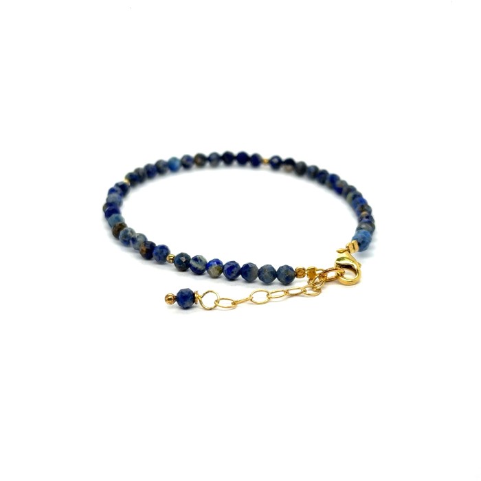 lapis lazuli fasetowana bransoletka z zapięciem ze srebra 925 1.jpeg