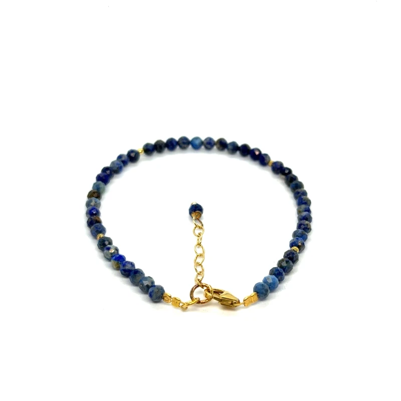 lapis lazuli fasetowana bransoletka z zapięciem ze srebra 925.jpeg