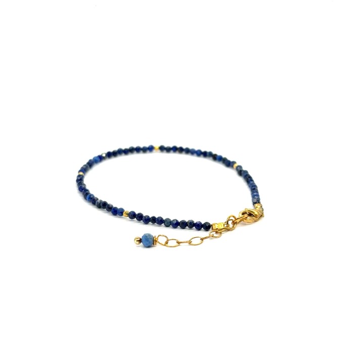 lapis lazuli fasetowana bransoletka z zapięciem ze srebra 925 1.jpeg