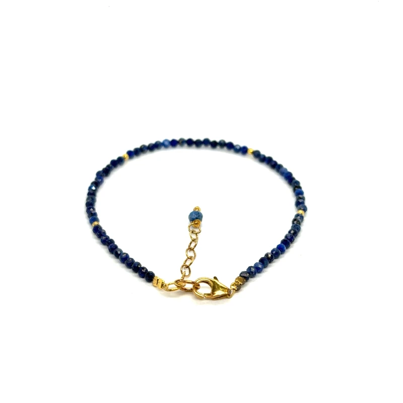 lapis lazuli fasetowana bransoletka z zapięciem ze srebra 925 2.jpeg