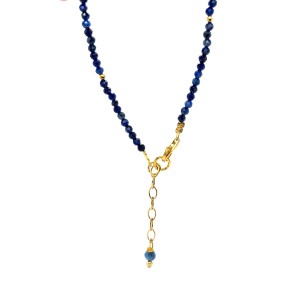 lapis lazuli fasetowana bransoletka z zapięciem ze srebra 925 3.jpeg