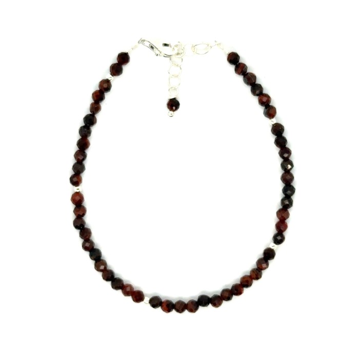 Bawole oko bransoletka fasetowana całe srebro 925 3mm 1.jpeg