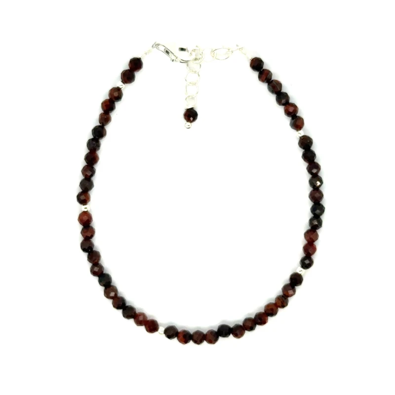 Bawole oko bransoletka fasetowana całe srebro 925 3mm 1.jpeg