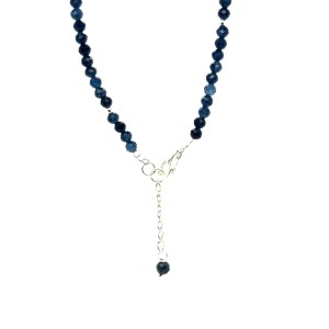 Chalcedon bransoletka fasetowana z zapięciem całe srebro 925 3mm 4.jpeg