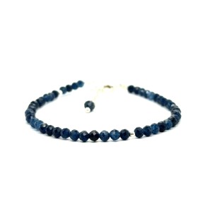 Chalcedon bransoletka fasetowana z zapięciem całe srebro 925 3mm.jpeg