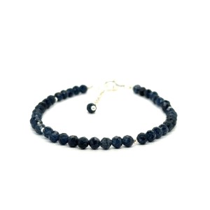 Chalcedon bransoletka fasetowana z zapięciem całe srebro 925 4mm.jpeg