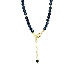 Chalcedon bransoletka fasetowana z pozłacanym zapięciem całe srebro 925 4mm  5.jpeg