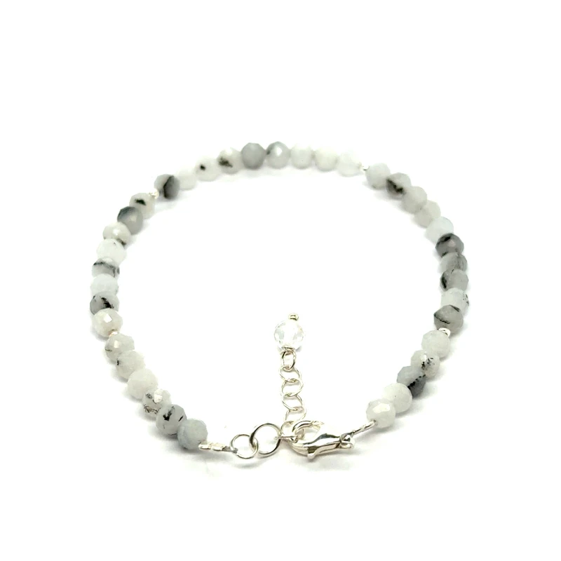 kamień księżycowy bransoletka fasetowana z zapięciem 4mm całe srebro 925 1.jpeg