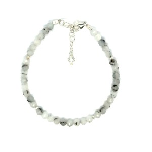 kamień księżycowy bransoletka fasetowana z zapięciem 4mm całe srebro 925 2.jpeg