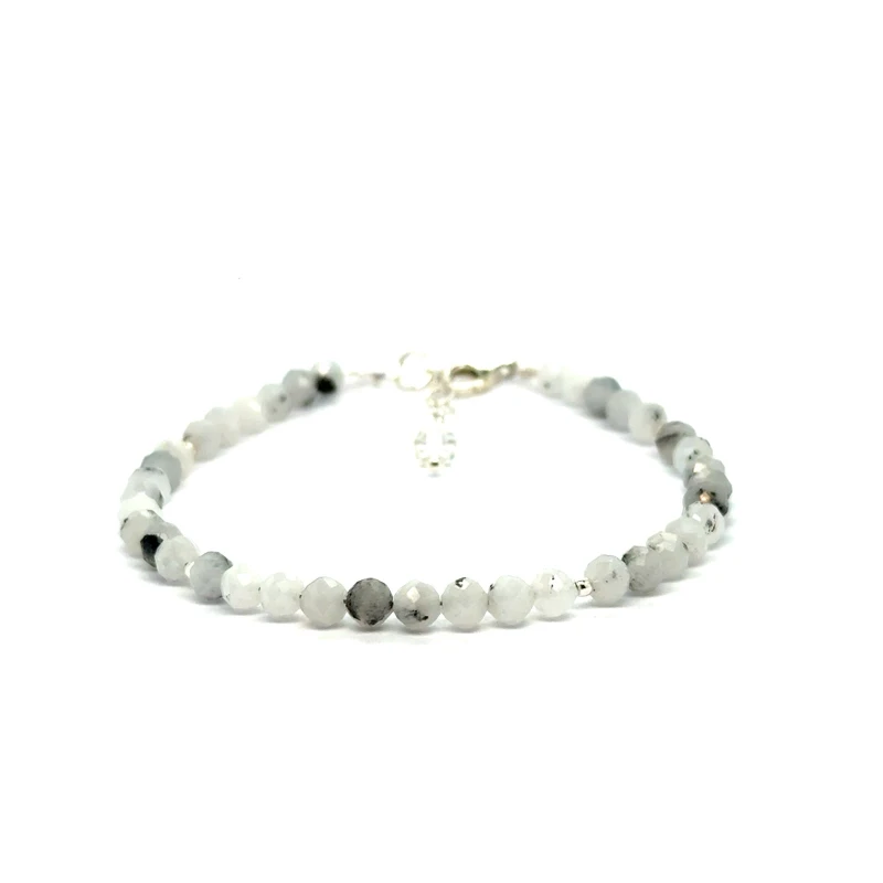 kamień księżycowy bransoletka fasetowana z zapięciem 4mm całe srebro 925 3.jpeg