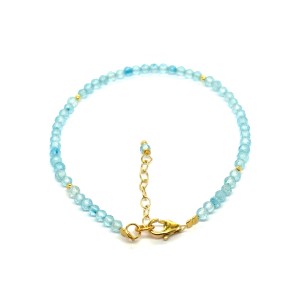 topaz bransoletka fasetowana z zapięciem całość pozłacane srebro 925 3mm 5.jpeg