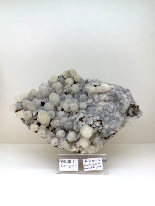 SNOW QUARTZ 2,3 KG – NATURALNY OKAZ – KWARC – ARSENOPIRYT, BOULANGERIT 8.jpeg