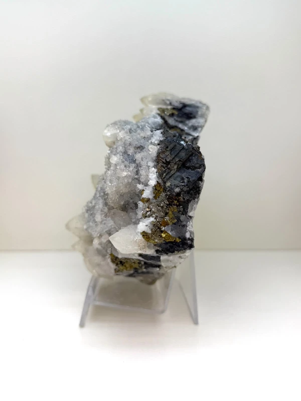 SNOW QUARTZ 2,3 KG – NATURALNY OKAZ – KWARC – ARSENOPIRYT, BOULANGERIT 3.jpeg